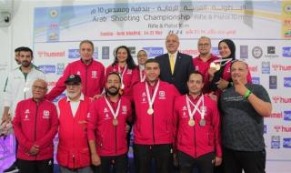 منتخب الرماية يحصد 11 ميدالية متنوعة في البطولة العربية بتونس