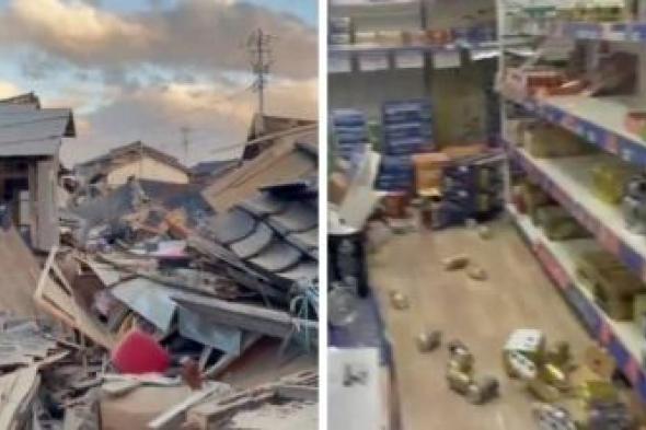 تراند اليوم : شاهد.. اللقطات الأولى لزلزال عنيف ضرب اليابان.. والكشف عن قوته
