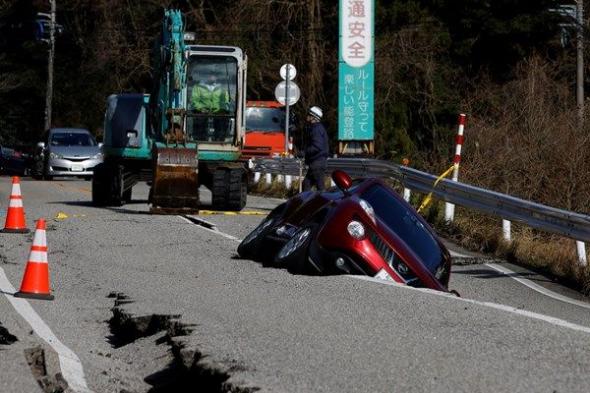 اليابان: الزلزال القوي حرّك الأرض لمسافة 1.3متر