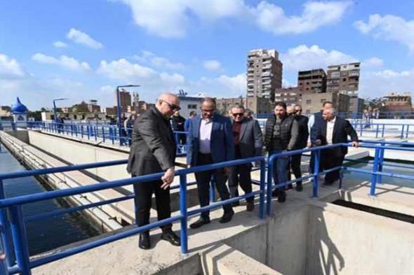 وزير الإسكان يتابع سير العمل بمحطة تنقية مياه الشرب بإمبابة في الجيزة