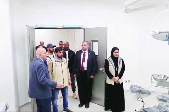 الامارات | وفد الهلال الأحمر الإماراتي يتفقد مستشفى أهل مصر لعلاج الحروق