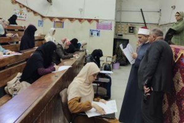 رئيس الجامعة ونائب فرع البنات يتفقدان امتحانات كلية الدراسات الإسلامية بنات القاهرة