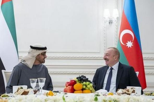 الامارات | في إطار زيارته الرسمية إلى أذربيجان.. رئيس الدولة يحضر مأدبة العشاء التي أقامها الرئيس إلهام علييف تكريماً لسموه