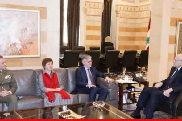 ميقاتي اجتمع مع لاكروا ووزراء ونواب واكد استعداد لبنان الدخول في مفاوضات لتحقيق الاستقرار في الجنوب