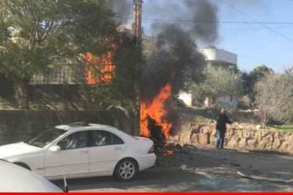 النشرة: غارتان استهدفتا بلدة خربة سلم قبيل بدء مراسم تشييع القيادي بحزب الله وسام الطويل