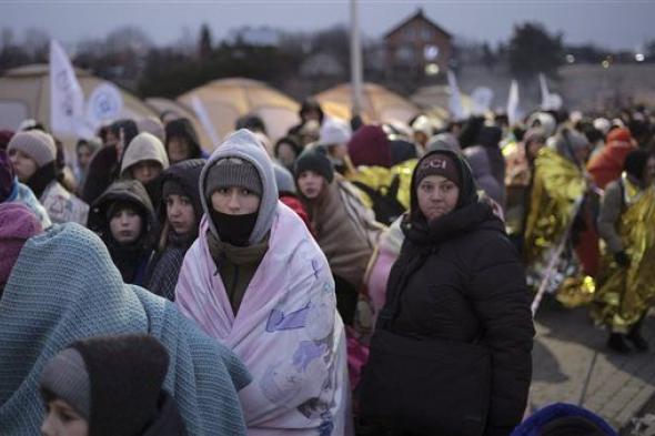 نزوح 25 ألف لاجئ أوكراني إلى بولندا خلال 24 ساعة
