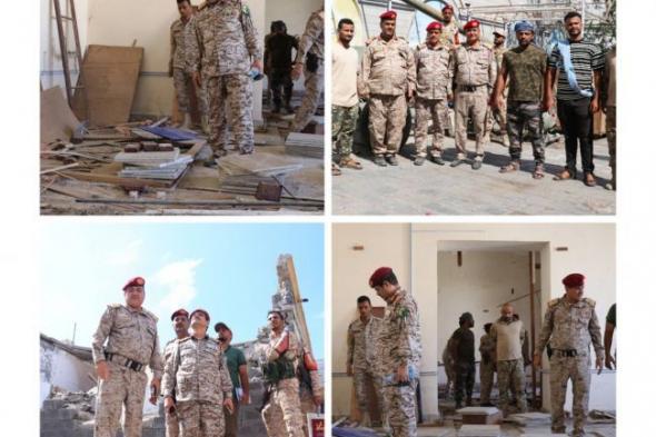 لجنة من وزارة الدفاع تقيم الأضرار في المتحف العسكري بعدن