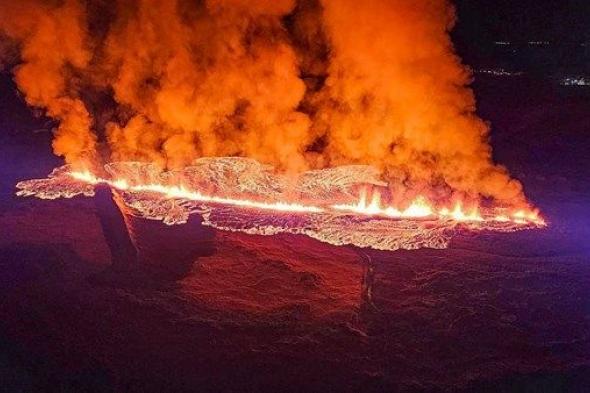 تجدد الثوران البركاني في أيسلندا
