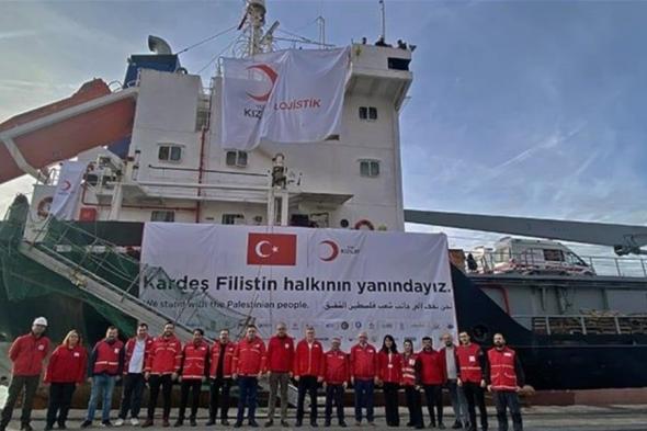 تركيا ترسل سفينة مساعدات جديدة لقطاع غزة