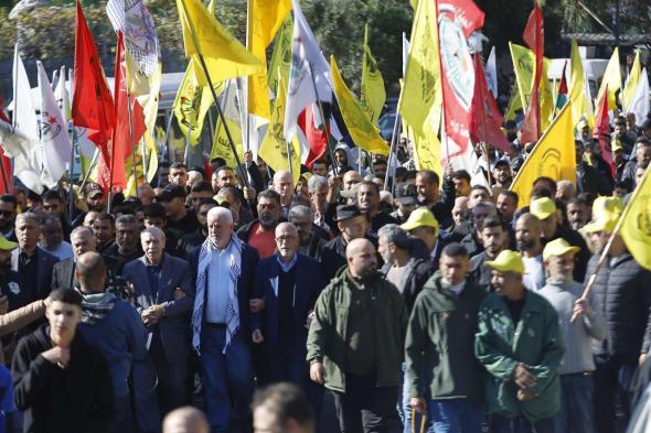 اعتصام في بيروت تحت عنوان "من جنوب أفريقيا إلى فلسطين"