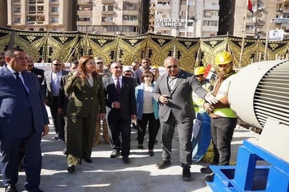 وزيرا التخطيط والتنمية المحلية ومحافظ الإسكندرية يتفقدون مشروع استراتيجية إدارة مياه الأمطار