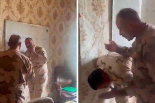 تراند اليوم : أول إجراء من وزارة الدفاع العراقية تجاه الضابطين العراقيين اللذين ظهرا في مقطع فيديو أحدهما يصفع الآخر