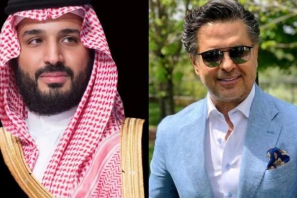 راغب علامة في صورة ملفتة مع ولي العهد الأمير محمد بن سلمان