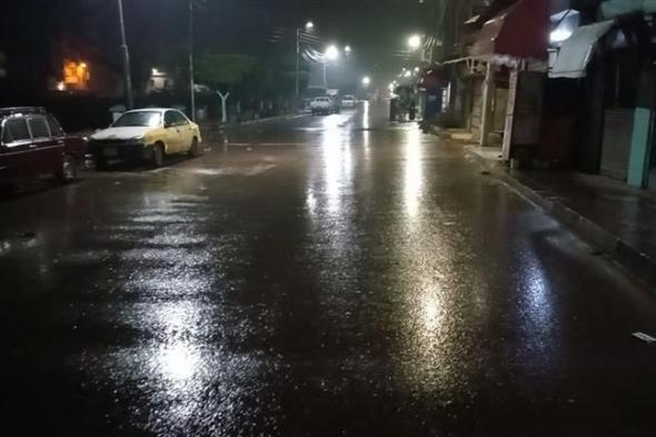 سقوط أمطار غزيرة في كفر الشيخ - صور