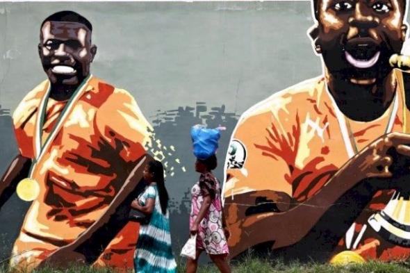 كأس أمم أفريقيا: جداريات في أبيدجان تحكي قصة الكرة العاجية