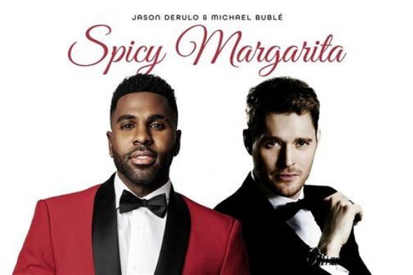 جيسون ديرولو يفتتح ألبومه الجديد بأغنية "سبايسي مارجريتا" مع مايكل بوبلي