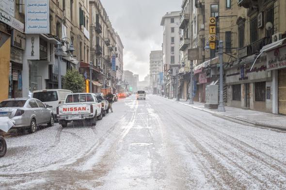 انخفاض درجات الحرارة لحد الصقيع .. أمطار ثلجية بالإسكندرية