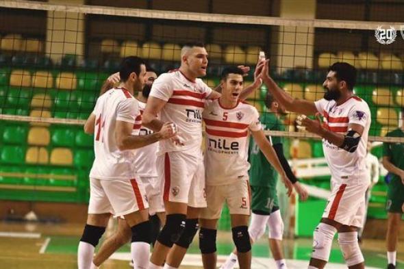 طائرة الزمالك يفوز على إيسترن كومباني بثلاثة أشواط نظيفه