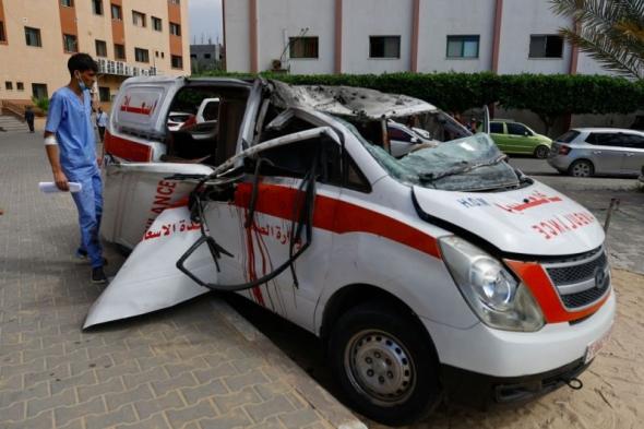 الهلال الأحمر الفلسطيني: معظم خدمات الإسعاف والطوارئ توقفت في قطاع غزة