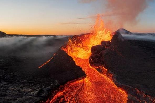 ثوران بركاني يضرب آيسلندا