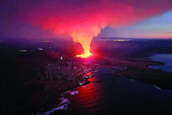 الامارات | بركان في أيسلندا يثور للمرة الثانية خلال 2024