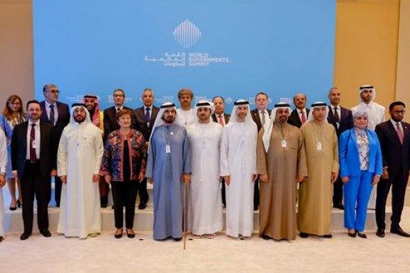 محمد بن راشد يلتقي عدداً من وزراء المالية العرب