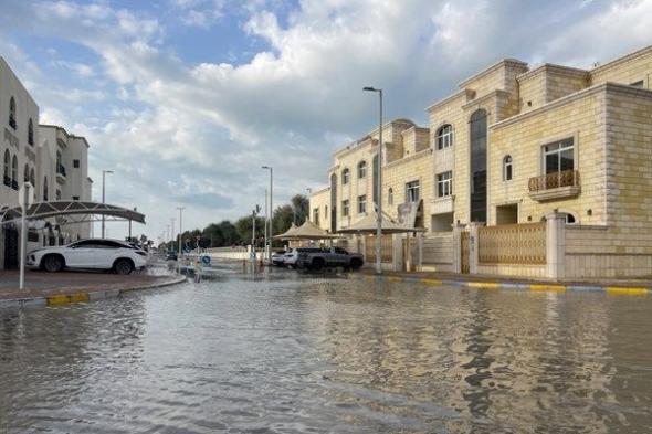 أمطار الخير تعم أرجاء الدولة نتيجة تعمق المنخفض الجوي