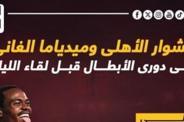 مشوار الأهلى وميدياما الغانى فى دوري الأبطال قبل لقاء اليوم.. إنفو جراف