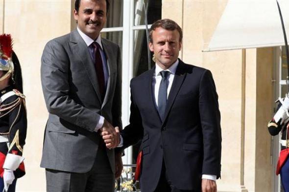 الرئيس الفرنسي وأمير قطر يبحثان جهود وقف إطلاق النار في غزة والإفراج عن الرهائن