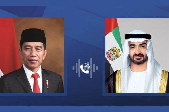 الامارات | رئيس الدولة يجري اتصالاً هاتفياً مع الرئيس الإندونيسي