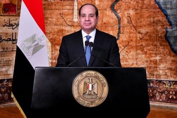 الرئيس المصري يدعو للوقف الفوري لإطلاق النار بقطاع غزة