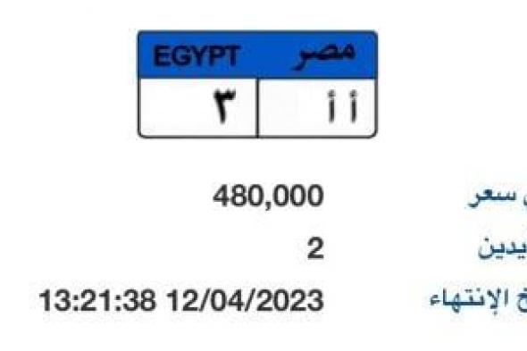 إشارة مرور.. تعرف على إجراءات الحصول على لوحة معدنية للسيارات إلكترونيا