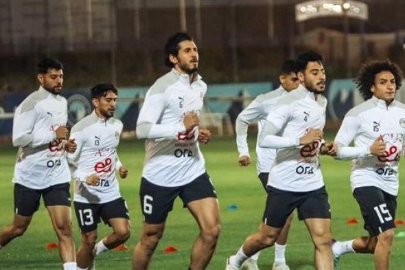 منتخب مصر يخوض مرانه استعدادا لمباراة كرواتيا في نهائي كأس العاصمة