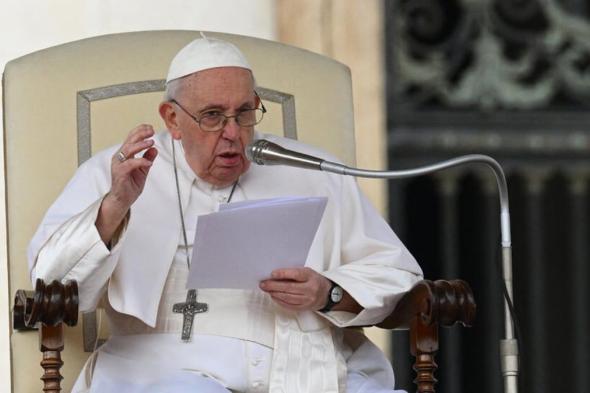 بابا الفاتيكان يجدد دعوته إلى الوقف الفوري لإطلاق النار في غزة