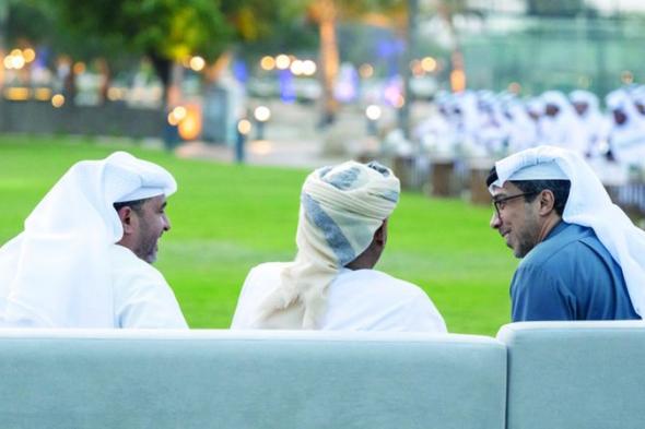 الامارات | منصور بن زايد يستقبل المهنئين بشهر رمضان وسفراء دول شقيقة وصديقة