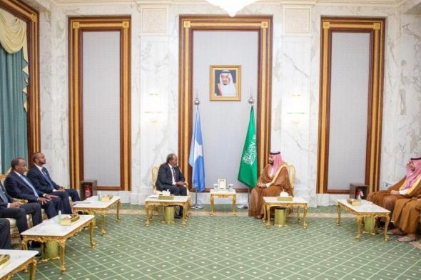 في لقاء بمكة المكرمة.. ولي العهد يبحث التعاون المشترك مع رئيس الصومال
