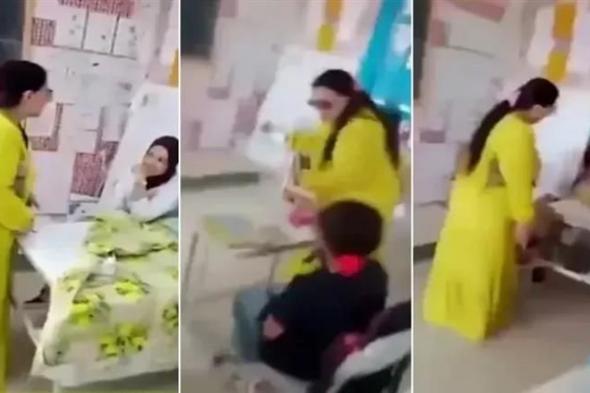 فيديو أثار الجدل.. سيدة تعتدي على معلمة داخل الفصل في تونس