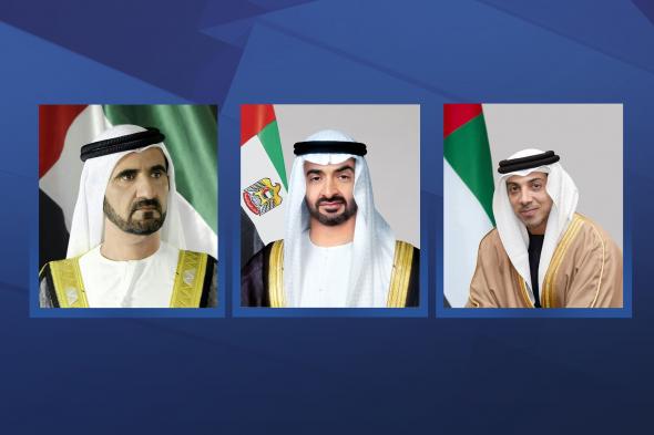 الامارات | رئيس الدولة ونائباه يهنئون قادة الدول العربية والإسلامية بعيد الفطر السعيد