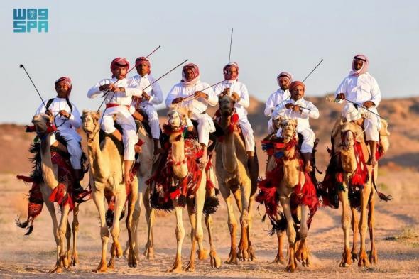 احتفالًا بالعيد.. مسيرة الهجانة تنشر البهجة بين أهالي تبوك