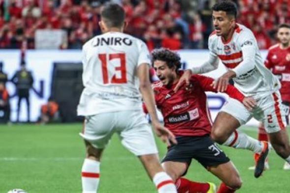 الزمالك يتقدم على الأهلي في شوط أول متكافئ