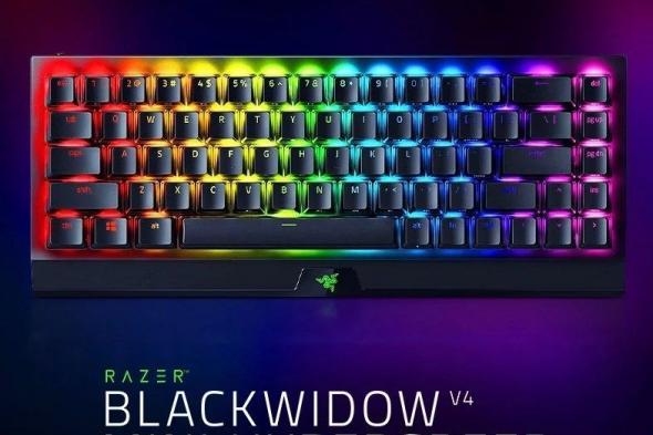 تكنولوجيا: ‏Razer تقدم لوحة المفاتيح الميكانيكية الجديدة BlackWidow V4 Mini HyperSpeed