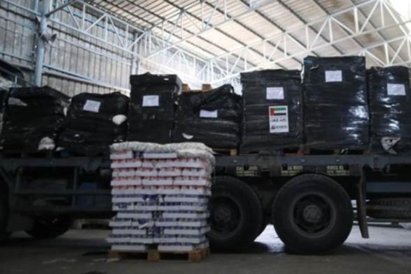 الامارات | الإمارات تعلن إيصال 400 طن من المساعدات الغذائية لسكان غزة