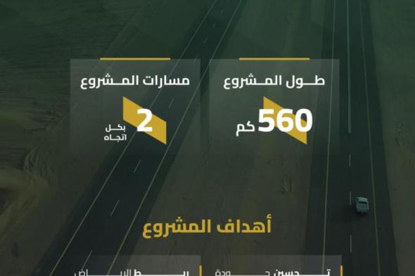 تدشين مشروع ازدواج طريق الرياض / الرين / بيشة بتكلفة مليار ريال