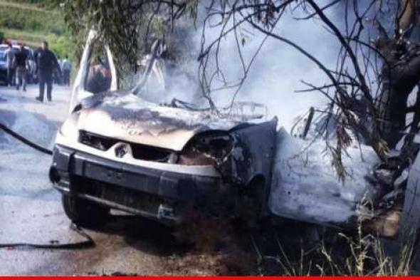 الدفاع المدني: 4 شهداء إثر الغارة الإسرائيلية التي استهدفت سيارة على طريق عام بافليه- صور