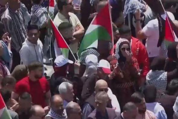 فلسطينيون في رام الله يحيون الذكرى الـ 76 للنكبة