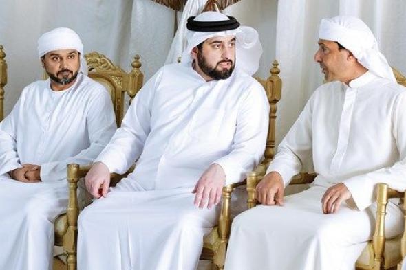 أحمد بن محمد يقدم واجب العزاء في سعيد سلطان سالم القمزي