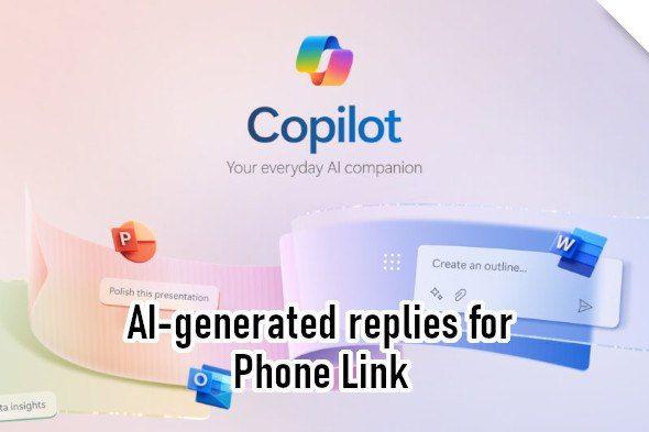 تكنولوجيا: ‏Phone Link لنظام أندرويد قد يحصل على ردود نصية يتم إنشاؤها بواسطة الذكاء الاصطناعي