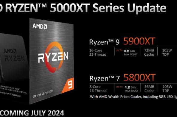 تكنولوجيا: AMD تكشف النقاب عن AMD Ryzen 9 5900XT وRyzen 7 5800XT في فعاليات #Computex 2024