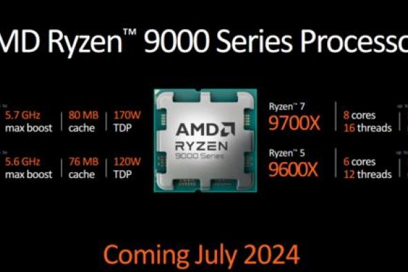 تكنولوجيا: الكشف عن معالجات AMD Ryzen 9000 Granite Ridge الجديدة في حدث #Computex2024