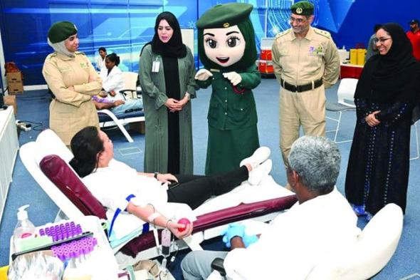 الامارات | شرطة دبي تنظم حملة تبرع بالدم